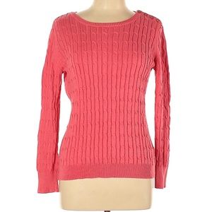 Coral Tablots Pullover Sweater EUC